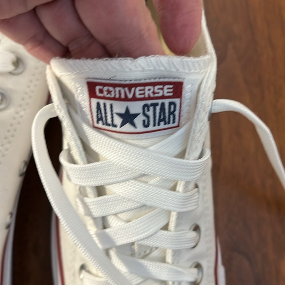 Converse Chuck Taylor All Star White Low Top Sneakers - Picture 7 of 10